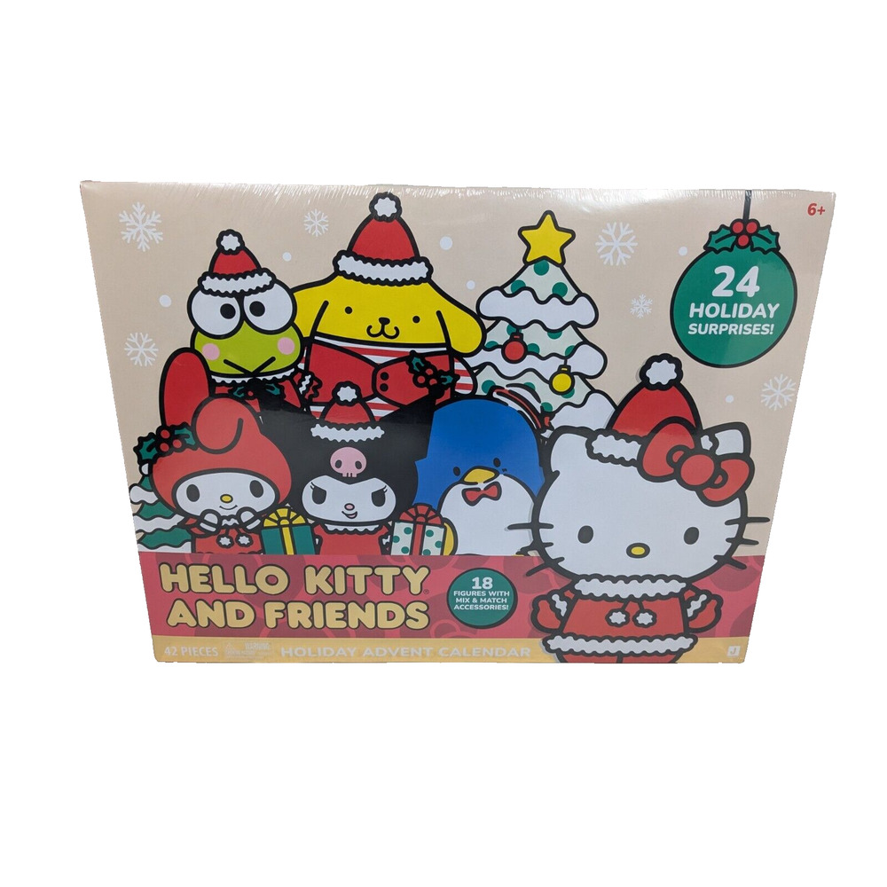 Hello Kitty Advent Calendar 24 Exclusive Holiday Surprise Featuring Figures etc